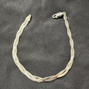 925 Italian Flat Bracelet 7.5”